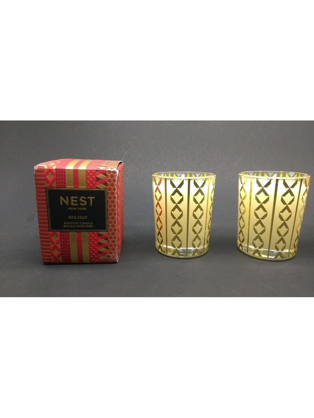 Lot of 2 Nest New York Holiday Scented Candle 2 oz   **READ**